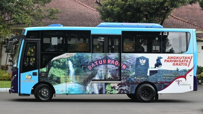 Bus wisata gratis Purwokerto. Foto IG @achmadhusein