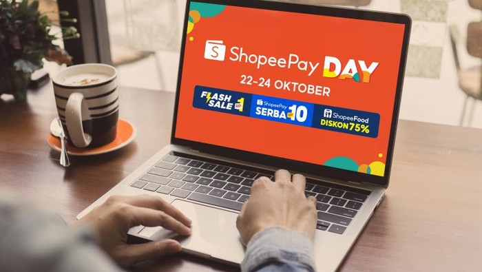 Ilustrasi belanja pakai ShopeePay.