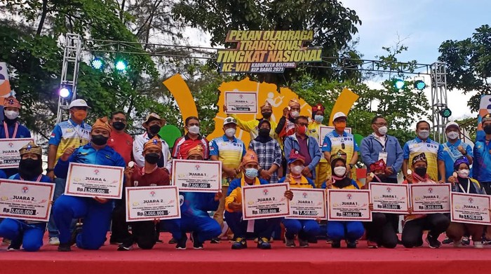 Pekan Olahraga Tradisional Tingkat Nasional (Potradnas) VII Tahun 2021 sudah selesai, Jawa Barat dan Banten jadi juara umum bersama.