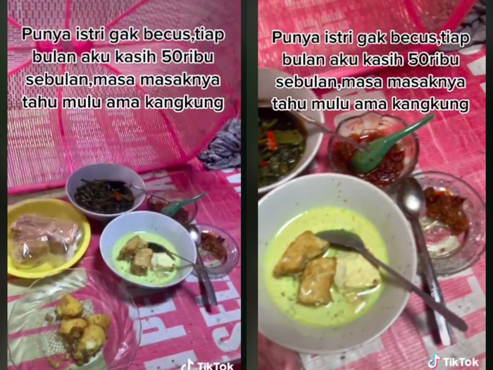 Uang belanja 50 ribu Beri Uang Belanja Rp 50 Ribu, Pria Ini Protes Hanya Dimasaki Tahu dan Kangkung
