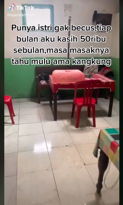 Beri Uang Belanja Rp 50 Ribu, Pria Ini Protes Hanya Dimasaki Tahu dan Kangkung