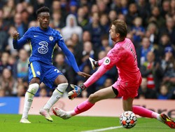 Gol kedua Chelsea ke gawang Norwich lahir di menit ke-18 lewat Callum Hudson-Odoi. (Foto: AP/Ian Walton)