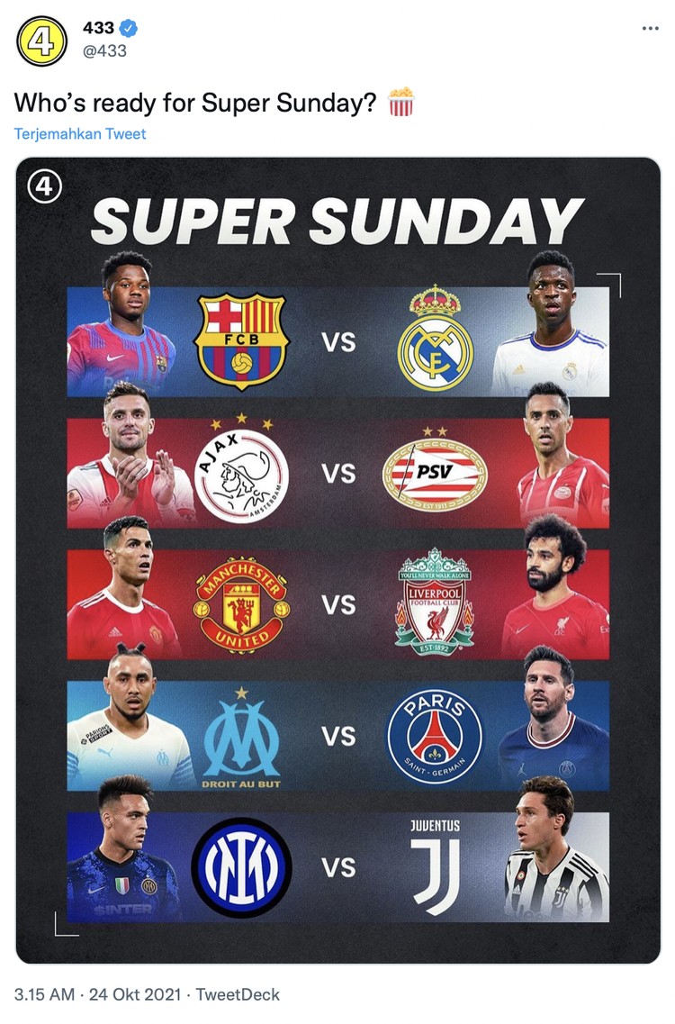 El Clasico El Clasico malam ini untuk pertama kali tersaji tanpa ada Lionel Messi dan Cristiano Ronaldo, hanya ada Barcelona vs Real Madrid.