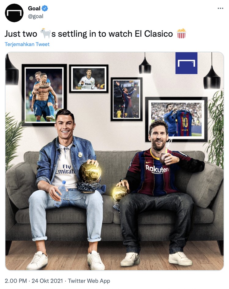 El Clasico El Clasico malam ini untuk pertama kali tersaji tanpa ada Lionel Messi dan Cristiano Ronaldo, hanya ada Barcelona vs Real Madrid.
