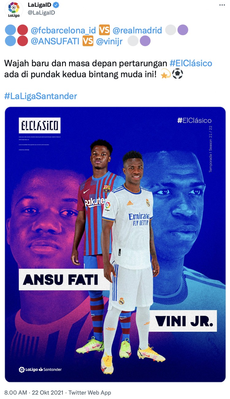 El Clasico El Clasico malam ini untuk pertama kali tersaji tanpa ada Lionel Messi dan Cristiano Ronaldo, hanya ada Barcelona vs Real Madrid.