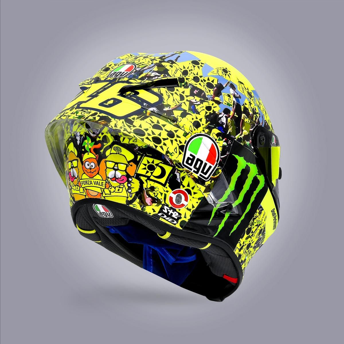 Helm Spesial Terakhir Rossi Balapan di Kandang