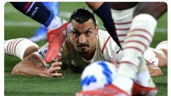 AC Milan yang tadinya unggul 2-0 jadi imbang gegara salah satunya gol bunuh diri Lord Ibra. Foto: Istimewa