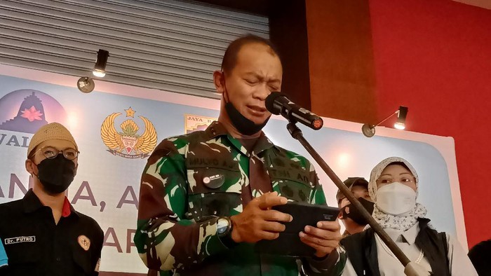 Pangdam Jaya, Mayjen Mulyo Aji di JI Expo, Kemayoran, Jakpus, Minggu (24/10/2021).