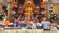 Tema Kathina tahun ini adalah Sanghadana Wujud Bakti dan Peduli Sesama dihadiri oleh Pimpinan dan wakil pimpinan Wihara Ekayana Arama Yang Mulia Bhiksu Aryamaitri Mahasthawira dan Yang Mulia Bhiksu Dharmavimala Mahathera beserta 22 anggota Sangha lainnya.