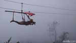 Uji Nyali di Zipline Gunung Telomoyo Magelang