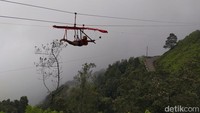 Traveler yang liburan ke Magelang bisa menjadikan wahana sebagai salah satu destinasi uji adrenalin selanjutnya. (Eko Susanto/detikcom)