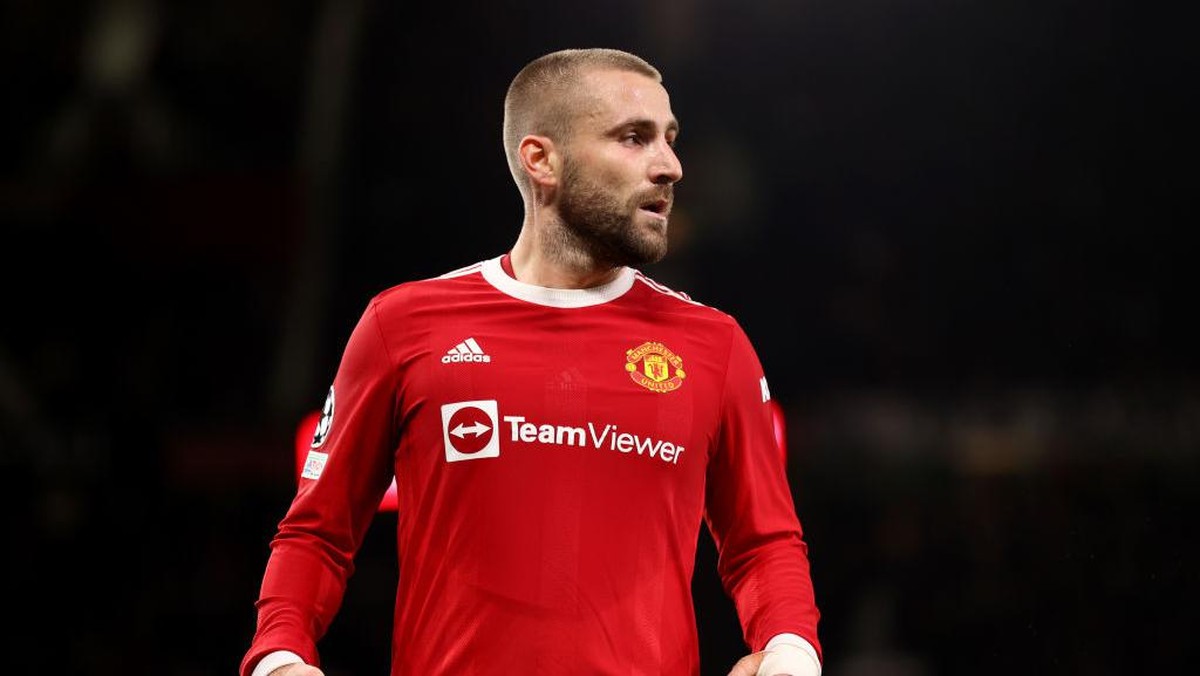Luke Shaw memuji manajer baru Manchester United, Erik ten Hag (Foto: Getty Images/Naomi Baker)