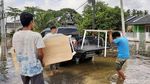 Banjir di Pekanbaru Merendam Rumah Warga