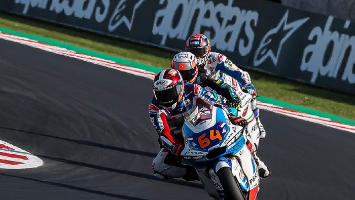 Pebalap Mandalika Racing Team Bo Bendsnyder finis ke-12 di Moto2 Emilia Romagna, Minggu (24/10/2021)