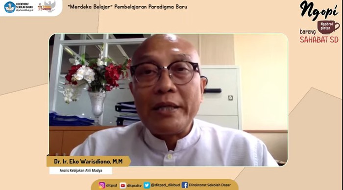 Analis Kebijakan Ahli Madya Direktorat Pendidikan Sekolah Dasar, Kementerian Pendidikan Kebudayaan, Riset dan Teknologi (Kemendikbudristek), Eko Warisdiono.