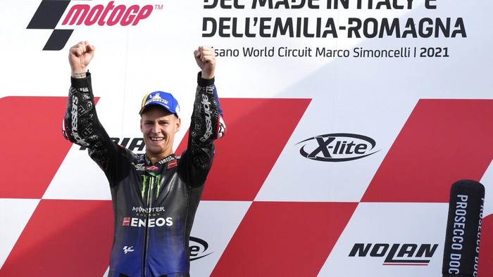 Rider Yamaha, Fabio Quartararo, sudah mengunci gelar juara dunia MotoGP 2021.