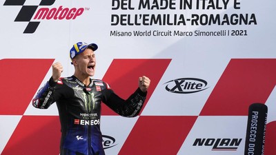Quartararo Rayakan Gelar Juara Dunia MotoGP 2021