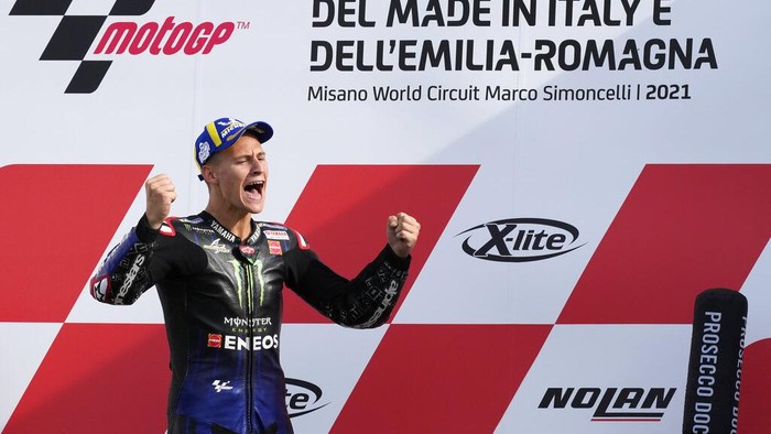 Fabio Quartararo Juara Dunia MotoGP 2021 Rider Yamaha, Fabio Quartararo, sudah mengunci gelar juara dunia MotoGP 2021.