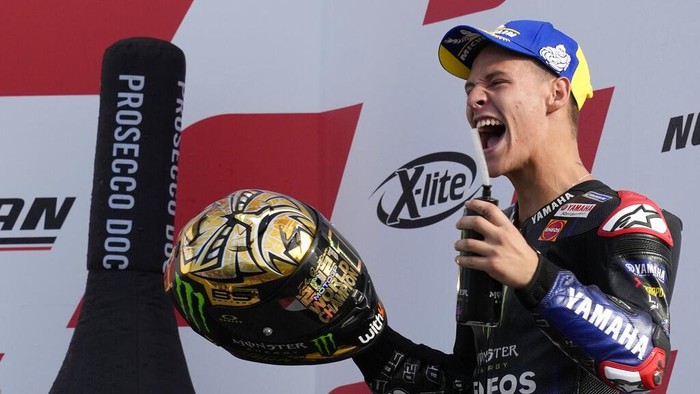 Rider Yamaha, Fabio Quartararo, sudah mengunci gelar juara dunia MotoGP 2021.