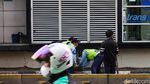 Kecelakaan TransJ vs TransJ, Tol Dalkot-Jalan MT Haryono Macet