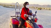 Meski hamil, Lesti Kejora enerjik banget selama berada di Turki, seperti yang terlihat di foto ini. Foto: dok. Instagram Ayah Kejora