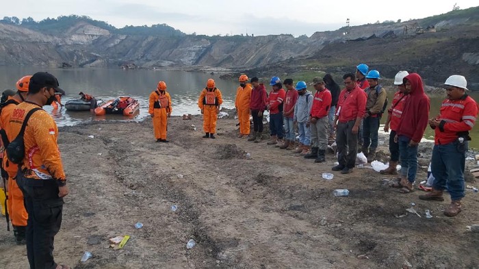 Lokasi area tambang yang terjadi longsor hingga merenggut nyawa dua pekerja (Foto: dok Barsanas)