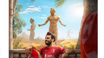 Mo Salah tiga gol dan penampilannya belakangan ini luar biasa. Foto: Twitter
