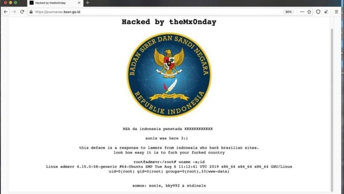 Pusat Malware Nasional BSSN Diretas