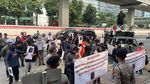 Aliasi Masyarakat Sadar Hukum Demo Kemenkumham