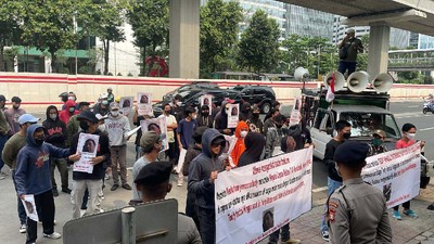 Aliasi Masyarakat Sadar Hukum Demo Kemenkumham