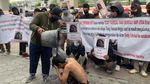 Aliasi Masyarakat Sadar Hukum Demo Kemenkumham