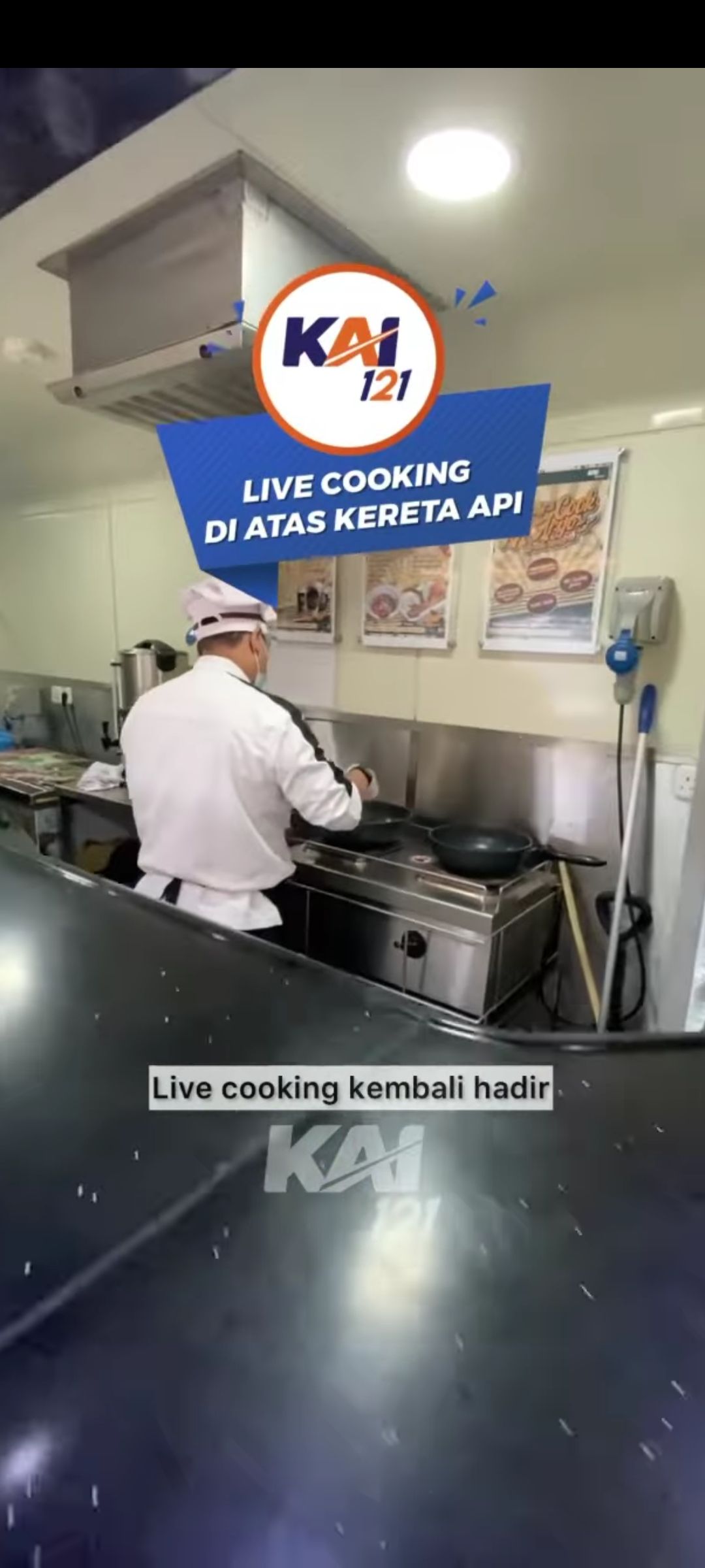 Asyik! KAI Sediakan Fasilitas Live Cooking di Kereta Jarak Jauh