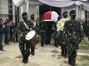 Usai Disalatkan, Jenazah Sudi Silalahi Diberangkatkan ke TMP Kalibata