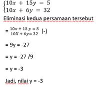 Persamaan Linear Dua Variabel: Metode Grafik, Substitusi, Dan Eliminasi