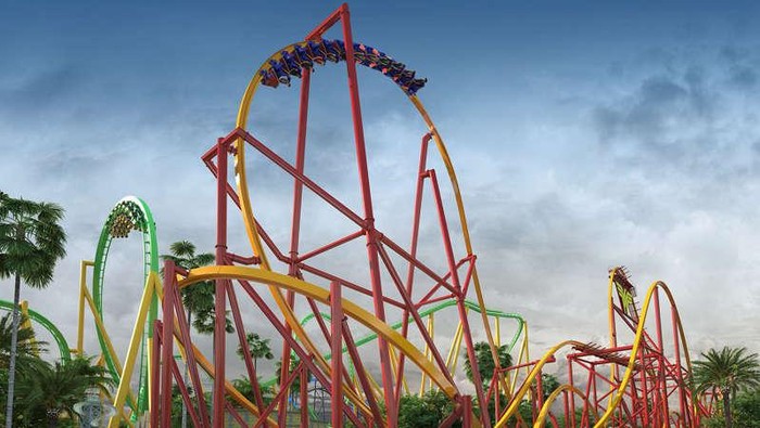 Roller coaster terpanjang dan tertinggi di dunia
