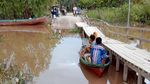 Tolong! Kondisi Jembatan di Riau Ini Memprihatinkan-Bahayakan Warga