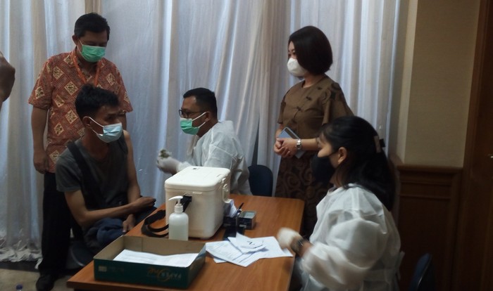 Vaksinasi CT Corp di Medan (Datuk-detikcom)