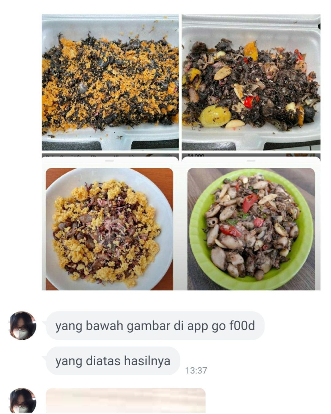 Zonk! Pesan Cumi Goreng Tepung yang Datang Kremes Tinta Hitam
