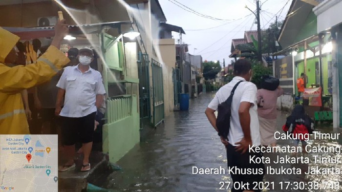 Banjir 30 cm di Cakung Timur, Jaktim