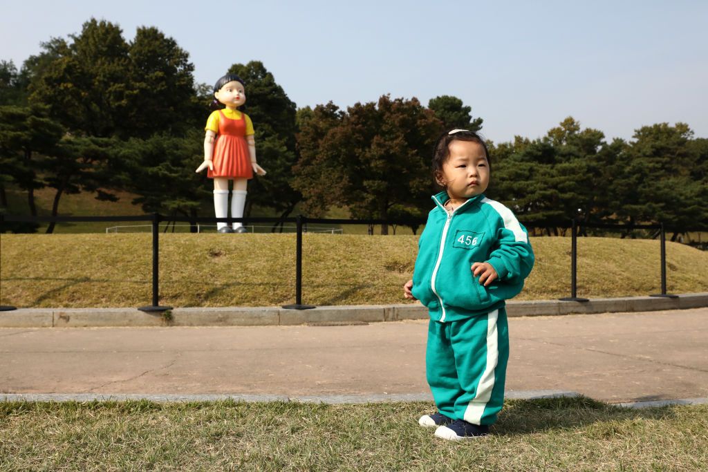 SEOUL, SOUTH KOREA - OCTOBER 26: Younghee, the giant robot doll from 