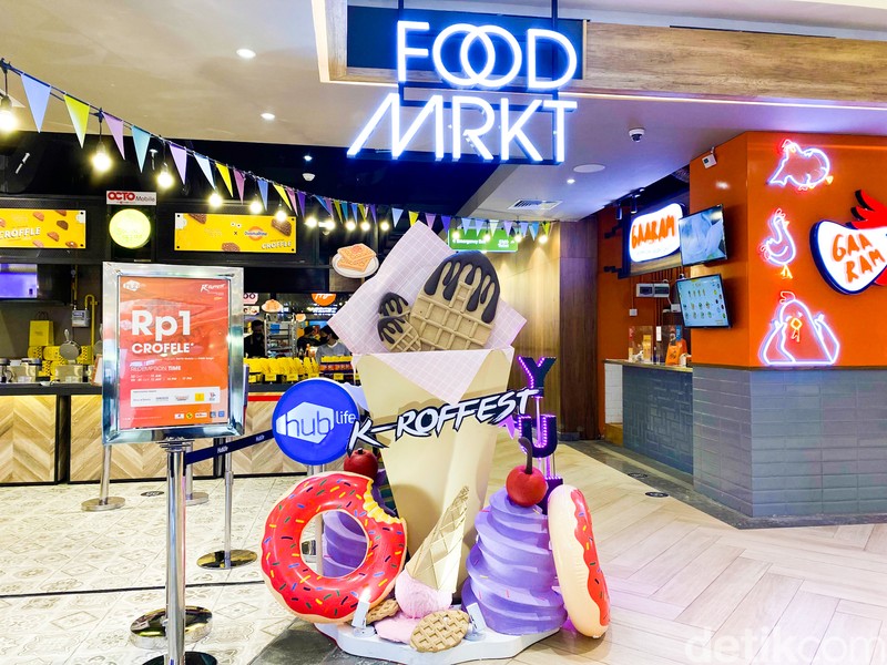 Croffle Festival 'K-Roffest' di Hub Life, Jakarta Barat. Ada 21 gerai croffle populer dan menawarkan varian unik,
