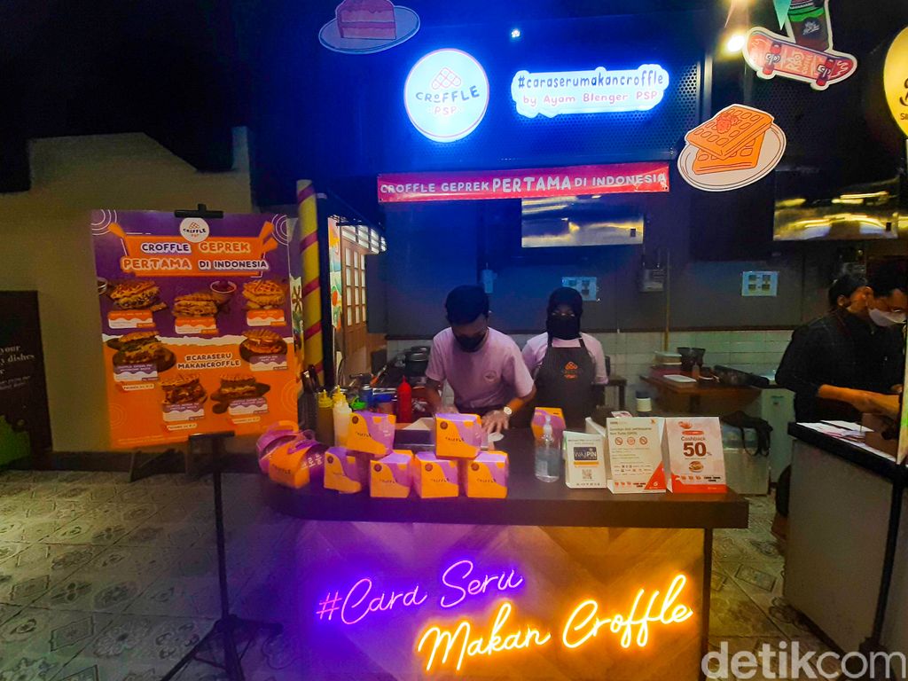 Croffle Festival 'K-Roffest' di Hub Life, Jakarta Barat. Ada 21 gerai croffle populer dan menawarkan varian unik,