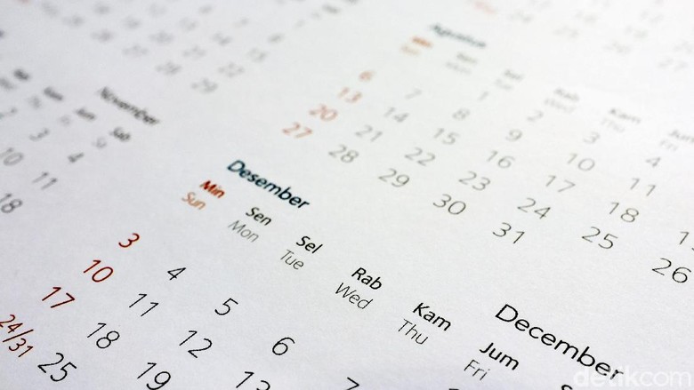 Kalender tahunan. dikhy sasrailustrasidetikfoto