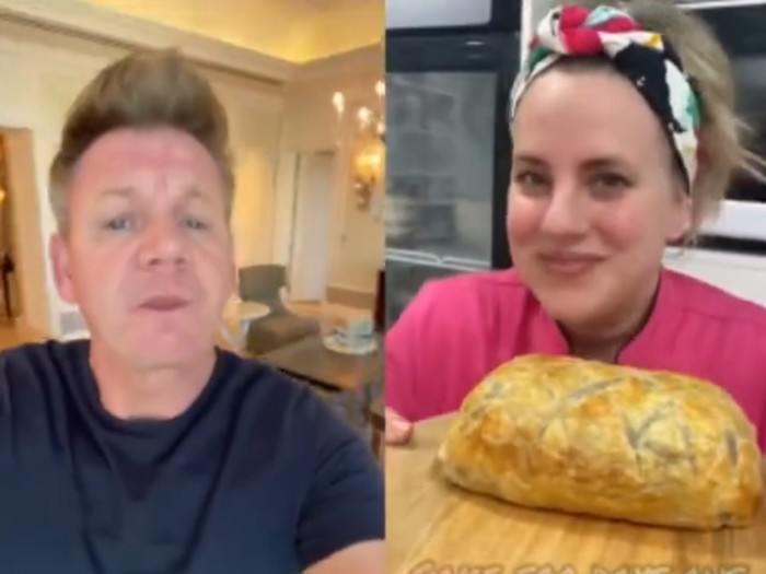 Gordon Ramsay memberikan kritik tajam pada seorang baker yang membuat kue beef wellington.
