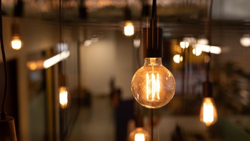 Funky Lighting In Modern Office