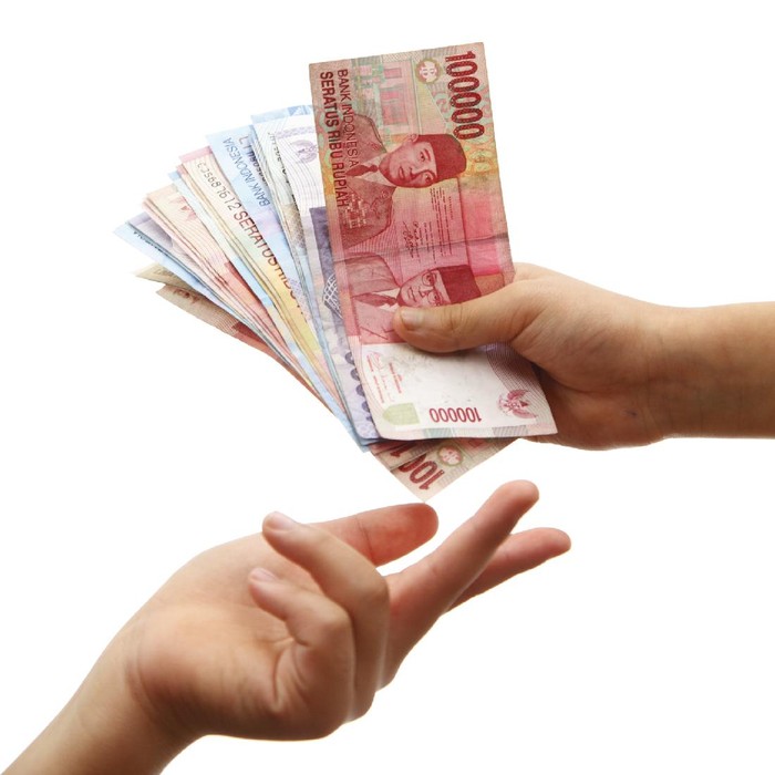A large payment in Indonesian cash