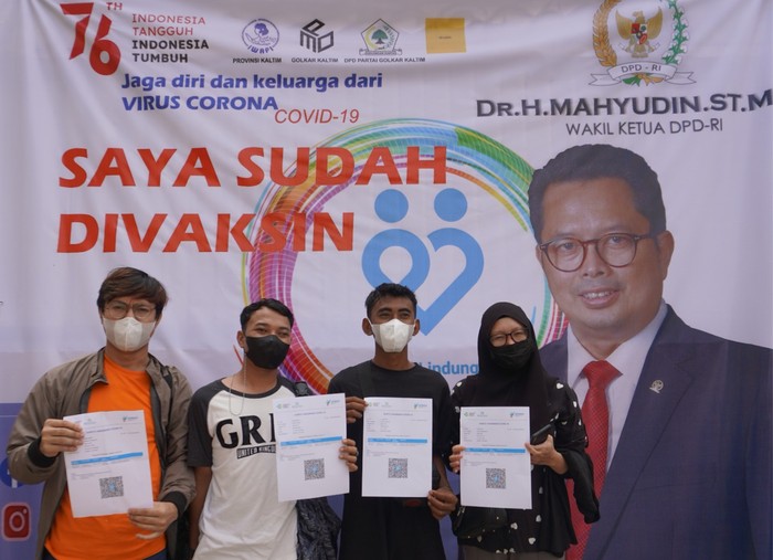 Kebut Herd Immunity, Waket DPD Gelar Vaksinasi Massal di Kaltim
