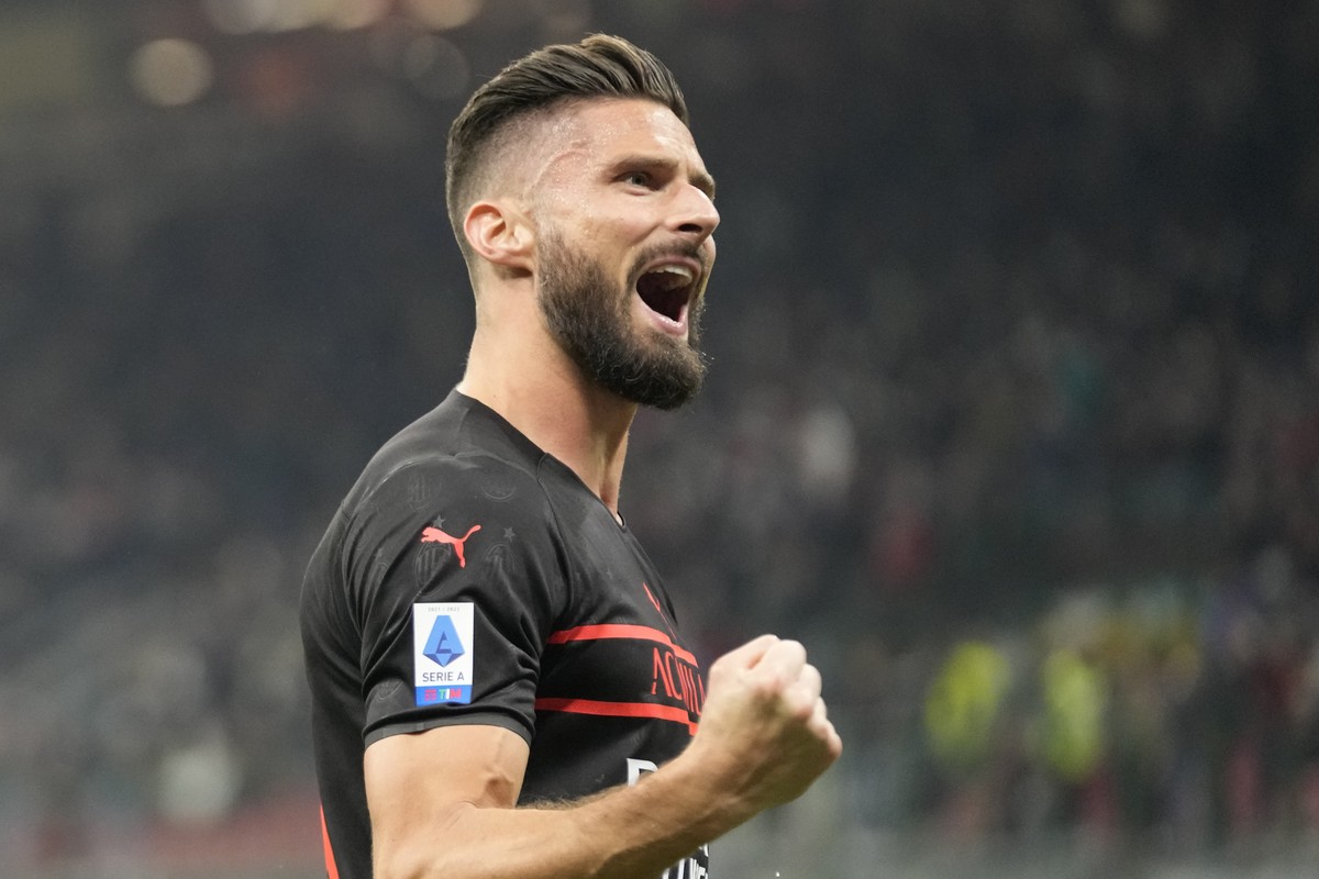 Olivier Giroud diharapkan lekas pulih oleh AC Milan (AP/Luca Bruno)