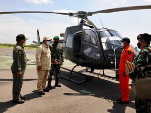 2 Helikopter Selesai Overhaul, Prabowo: Rakyat Ingin Alutsista Dirawat