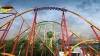 Sesuai namanya, roller coaster ini bertema super hero DC, Wonder Woman. (Six Flags Magic Mountain)